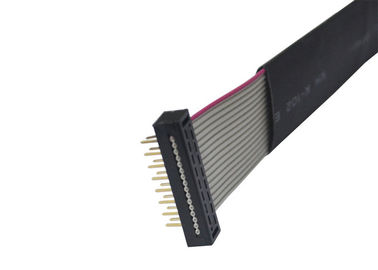 Custom 2.0mm IDC Flat Cable Assembly Hook Rectangular Solder Termination