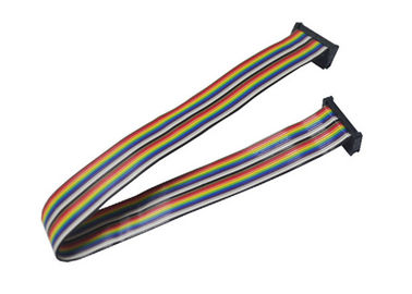 Electronic Colour IDC Flat Cable Assembly 2.0mm Pitch 20 Pin IDC Socket