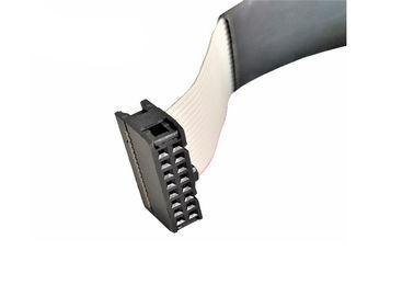 Gold Over Nickel IDC Flat Cable Assembly , Dual Row Computer Ribbon Cable