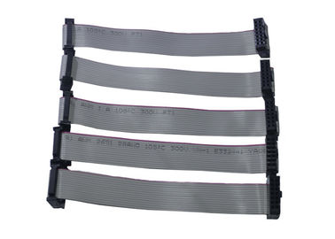 Gold Over Nickel IDC Flat Cable Assembly , Dual Row Computer Ribbon Cable