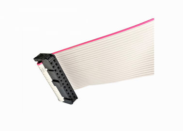 2.54mm 24 Pin Idc Ribbon Cable Assembly With IDC Socket RoHs Material