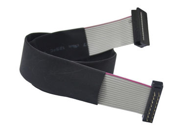 2.54mm 24 Pin Idc Ribbon Cable Assembly With IDC Socket RoHs Material