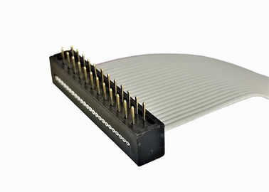 2.54mm 24 Pin Idc Ribbon Cable Assembly With IDC Socket RoHs Material
