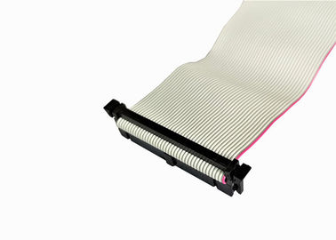 Grey IDC Flat Cable Assemblies Match Connector 2.54mm 40 Pin Variable Length