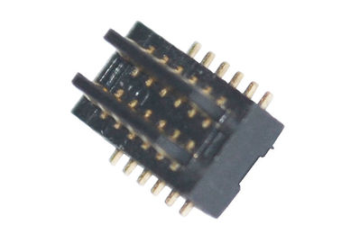 Black H2.0 Mm Surface Mount 2*6 Pin Board To Board Connector 0.8Mm Pitch Male SMT Type