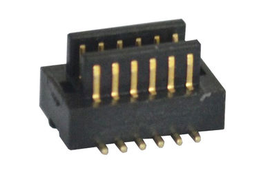 Black H2.0 Mm Surface Mount 2*6 Pin Board To Board Connector 0.8Mm Pitch Male SMT Type