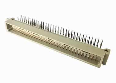 Brass DIN 41612 Connector Pcb Right Angle Connector 2.54 Mm Pitch Header