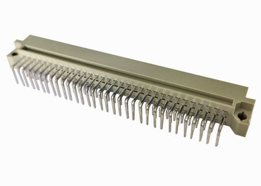 Brass DIN 41612 Connector Pcb Right Angle Connector 2.54 Mm Pitch Header