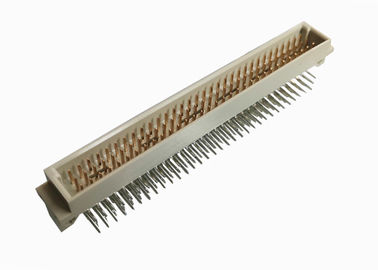 Brass DIN 41612 Connector Pcb Right Angle Connector 2.54 Mm Pitch Header