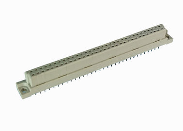 PBT Female DIN 41612 Connector 2.54mm Pitch 180 Degree Straight Double Row