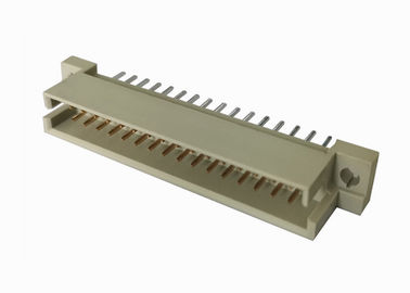 Straight DIN 41612 Connector Pcb Male Header 180 Degree Gold / Tin Over Nickel