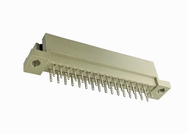 Straight DIN 41612 Connector Pcb Male Header 180 Degree Gold / Tin Over Nickel