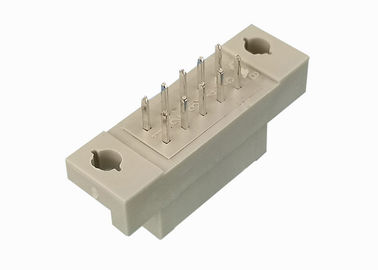 180 Degree DIN 41612 Connector Two Row Header 2x5 Pin Brass Contact Material