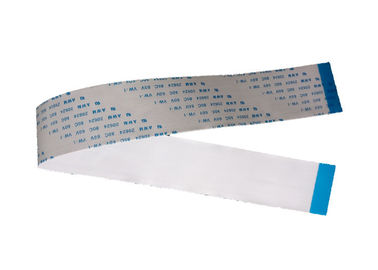 B 4.8 Type Flex Ribbon Cable Tin Plated Contact Material 50 Pin White 300mm