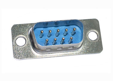 Blue DB 9 Pin D Type Connector Straight Type DP Socket For PCB Circuit Board