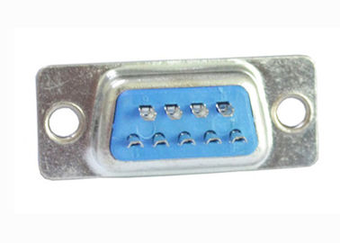 Blue DB 9 Pin D Type Connector Straight Type DP Socket For PCB Circuit Board