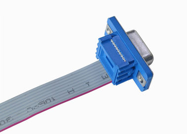 Blue 2.77mm 9 Pin D Type Female Connector Solder DP Socket Straight Type