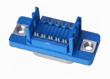 Blue 2.77mm 9 Pin D Type Female Connector Solder DP Socket Straight Type