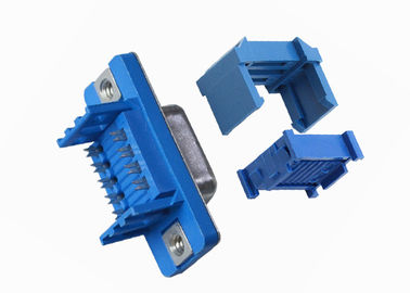 Blue 2.77mm 9 Pin D Type Female Connector Solder DP Socket Straight Type