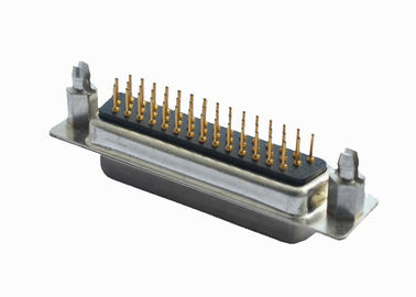 44 Pin D Type Female Connector Double Row PBT Material ISO9001 Approved