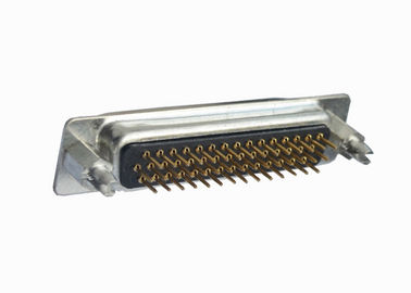 44 Pin D Type Female Connector Double Row PBT Material ISO9001 Approved