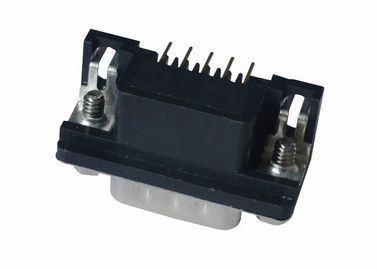 9 Pin Male DB DR D SUB Connector Gold / Tin Plating Contact Materials