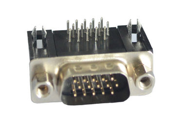 Customized 15 Pin DB D SUB Connector Male Straight Max Contact Resistance