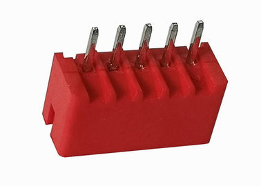 Pressure Welding Right Angle Female Header 2.0mm 5 Pin For PCB Board Red