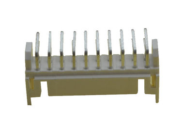 Beige 20 Pin Wire To Board Header 2.0mm Pitch Right Angle DIP Type Brass
