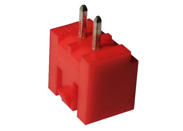 Red Straight Wafer Connector 2.0mm Pitch Coppy Alloy Contact UL Certification