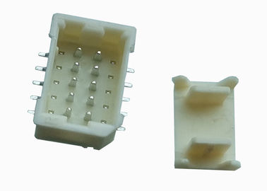 Beige SMT Wire To Board Power Connector 10 Pin Header 1.0mm Pitch DIP Type
