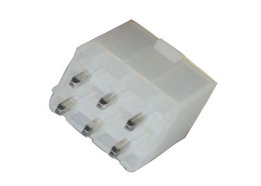 R Series 6 Pin Wafer Connector 4.2mm Pitch , Straight Terminal Housing Connector