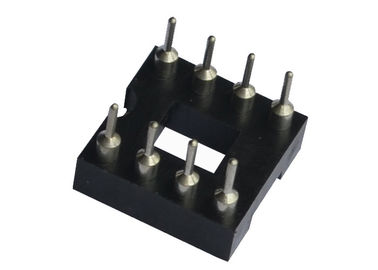UL 94V 0 28 Pin Dip IC Socket Round Hole 7.62mm Connector Moisture Proof