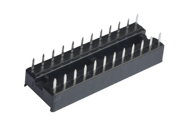 Square Hole Straight Integrated Circuit Socket 2.54mm 24 Pin Connector