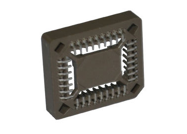 32 Pin PLCC IC Socket Connector 1.27mm Pitch SMT Type Gold / Tin Plating