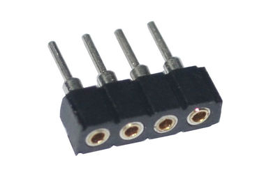 1x4 Pin Round Female Pin Header Plastic Board To Board Pin Header 1.27mm
