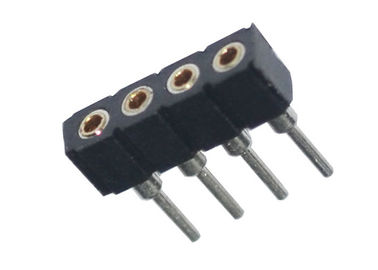 1x4 Pin Round Female Pin Header Plastic Board To Board Pin Header 1.27mm
