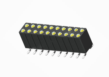 High Temperature Round Female Pin Header Connector 1.27mm Pitch Dual Row