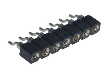 SMT Type Round Female Pin Header Connector Single Row 2.54mm Pitch Horizontal