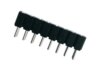 Machined Round Female Pin Header Connector DIP PPS 2.54mm 180°  UL94V 0