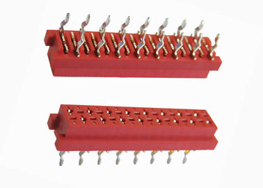 PBT Red Insulation Displacement Connector 16 Pin Female Header 2.54mm Pitch