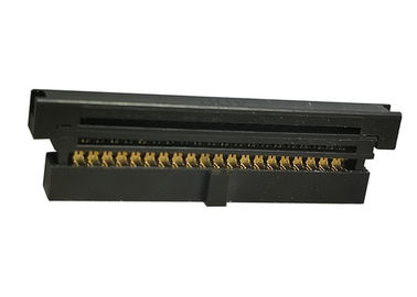 Three Piece Style IDC Connector 1.27mm Wire To Board Phosphor Bronze Contact