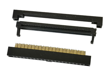 Three Piece Style IDC Connector 1.27mm Wire To Board Phosphor Bronze Contact