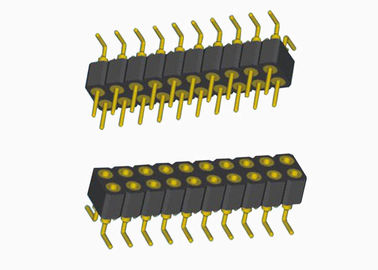 Two Row SMT Round Female Pin Header 20 Pin Pcb Header Female 2.0mm Pitch