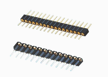 17 Pin Single Row Female Header 180 Degree Type Environmental Protection