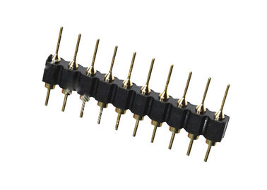 2.54mm Through Hole Pin Header Single Row 180 Degree DIP Type 10 Pin Connector