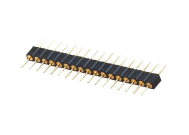 2.54mm Through Hole Pin Header Single Row 180 Degree DIP Type 10 Pin Connector