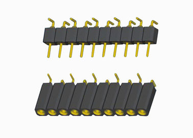 2.54mm Round Female Pin Header Single Row Male And Female Headers SMT Type