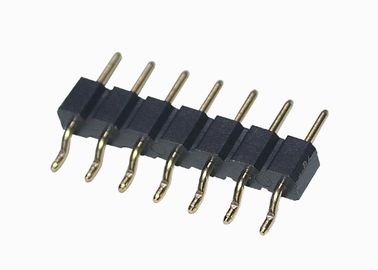 Horizontal Round Male Header Connector Single Row 6 Pin Vertical Mount SMT