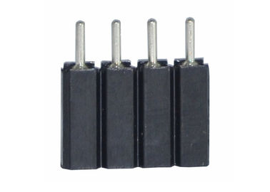 Single Row Straight PCB Female Header Connector Withstand Voltage 500 V